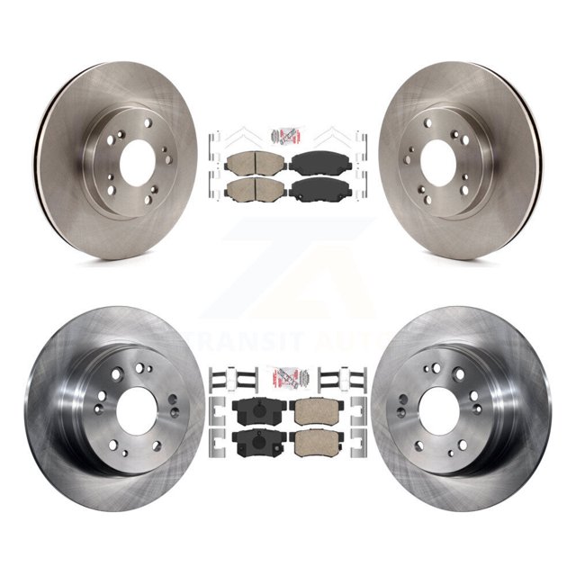 Transit Auto Front Rear Ceramic Pads and Disc Brake Rotors Kit for Car 2002-2004 Honda CR-V K8A-103586