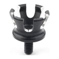 thumbnail image 2 of NS Imperial Crown Style Rear Seat Bolt Tab Screw Mount Black+White Fit Harley 996+, 2 of 6