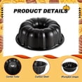 thumbnail image 1 of "Easy-Clean" 1Pc Heavy-Duty Non-Stick Cake Pan - Perfect For Baking, Chocolate & Pudding - Food-Safe Black Bakeware For Home Kitchens And Restaurants, 1 of 5