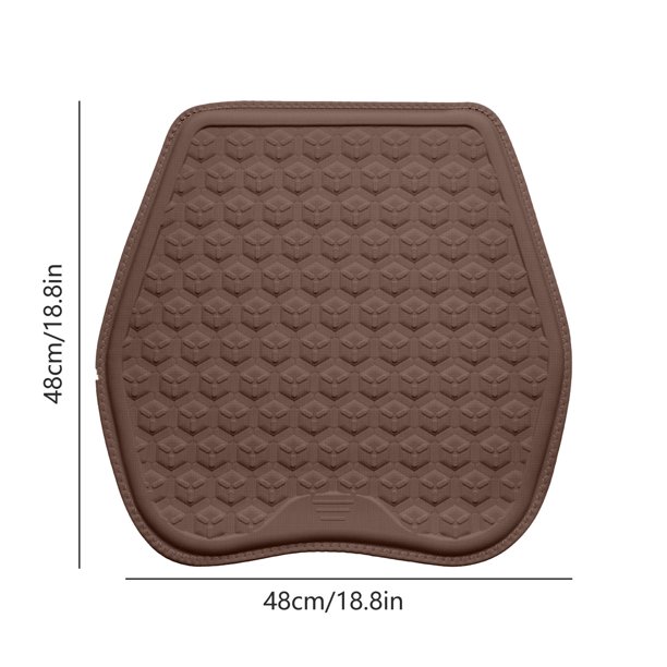 Herunwer Ergonomic Gel Car Seat Cushion with Hexagonal Pattern, Breathable Cool Pad for Office and Driving