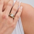 thumbnail image 4 of Anillos de Mujer de Compromiso y Promesa, LuckyLy Acero Inoxidable Baño Oro 18k o Color Plata y Zirconia Cúbica – Joyería ideal como Regalos para Mujer Cumpleaños y Regalos para Mamá Navidad, dorado 7, 4 of 8