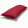 thumbnail image 4 of Bare Home Body Pillowcase - Zipper Closure - Ultra Soft - Double Brushed - Red, 4 of 6