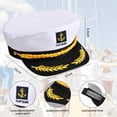 thumbnail image 2 of Sombrero Captain Hat ANABIUP Premium azul marino para hombre y mujer, 2 of 7