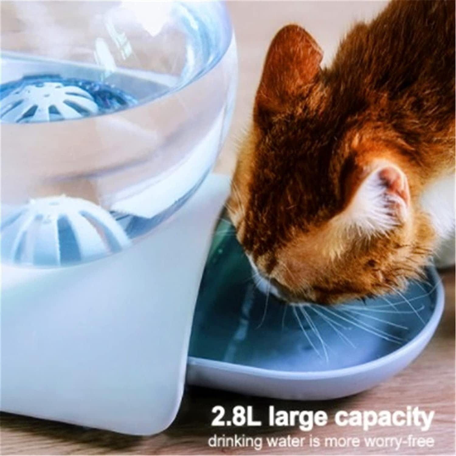 Pet Water Dispenser Large Cat Drinking Bowl Pets Water Dispenser No Electricity Pet Cat Dog Feeder Fountain Bubble Automatic Cats Water Feeder