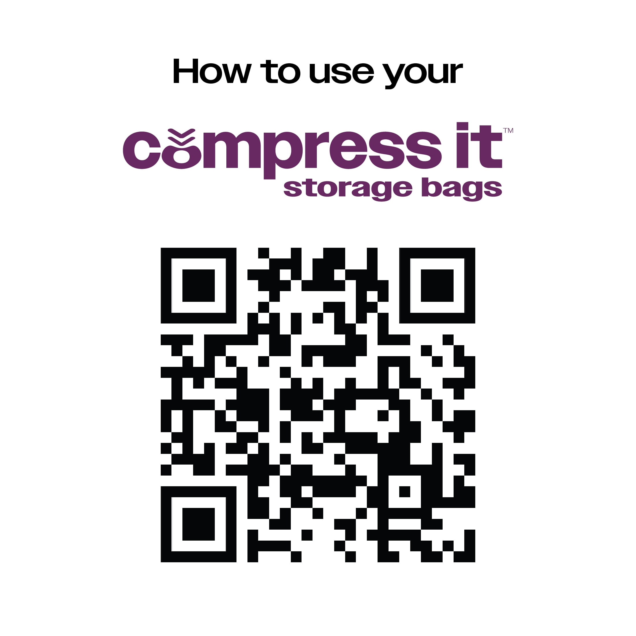Compressit Storage Vacuum Bags, Manufactured in North America, 2-Medium Flat Bags, 2-Large Flat Bags, 2-XLarge Flat Bags, Set, Closet and Home Organizer, Clear