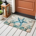 thumbnail image 5 of Vintage Starfish Area&nbsp;Rug 2x3ft Ocean Coral Anchor Shell Non-Slip&nbsp;Washable Square&nbsp;Rugs Soft Felt Indoor Floor Mat for Bedroom Kitchen Living Room Bathroom, 5 of 9