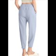 thumbnail image 1 of Pantalones de Yoga Largos para Mujer, Ajustados, Informales, Cómodos, para Gimnasio, Senderismo, Cintura Elástica, Color Azul Glaciar, Talla M, 1 of 8