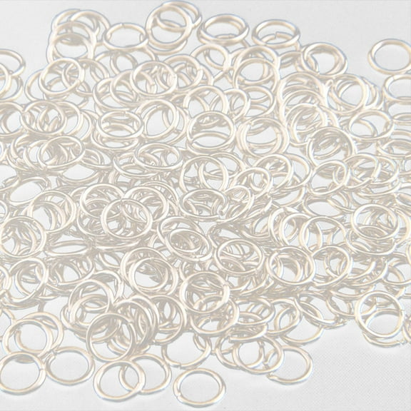 LOLIPPYY 180Pcs Silver Metal Rings for DIY Clothing Harnesses and Craft Projects