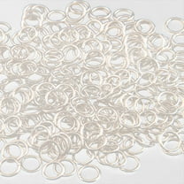 LOLIPPYY 180Pcs Silver Metal Rings for DIY Clothing Harnesses and Craft Projects