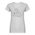 thumbnail image 2 of Unicorn Coloring Design Shaped Tee Women's -Image by Shutterstock, 2 of 4