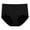 Black, variant on Women Solid High Waist Menstrual Underwear - Pure Cotton Plus Size Pants, L-XXXXL