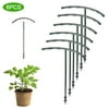 YINKUU Flower Support Piles Plant Supports Fall Prevention Garden Semi-circular Small Plants 6Pcs Imitation Inverted Bracket