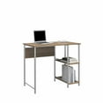 Mainstays Basic Metal Student Computer Desk, Rustic Oak