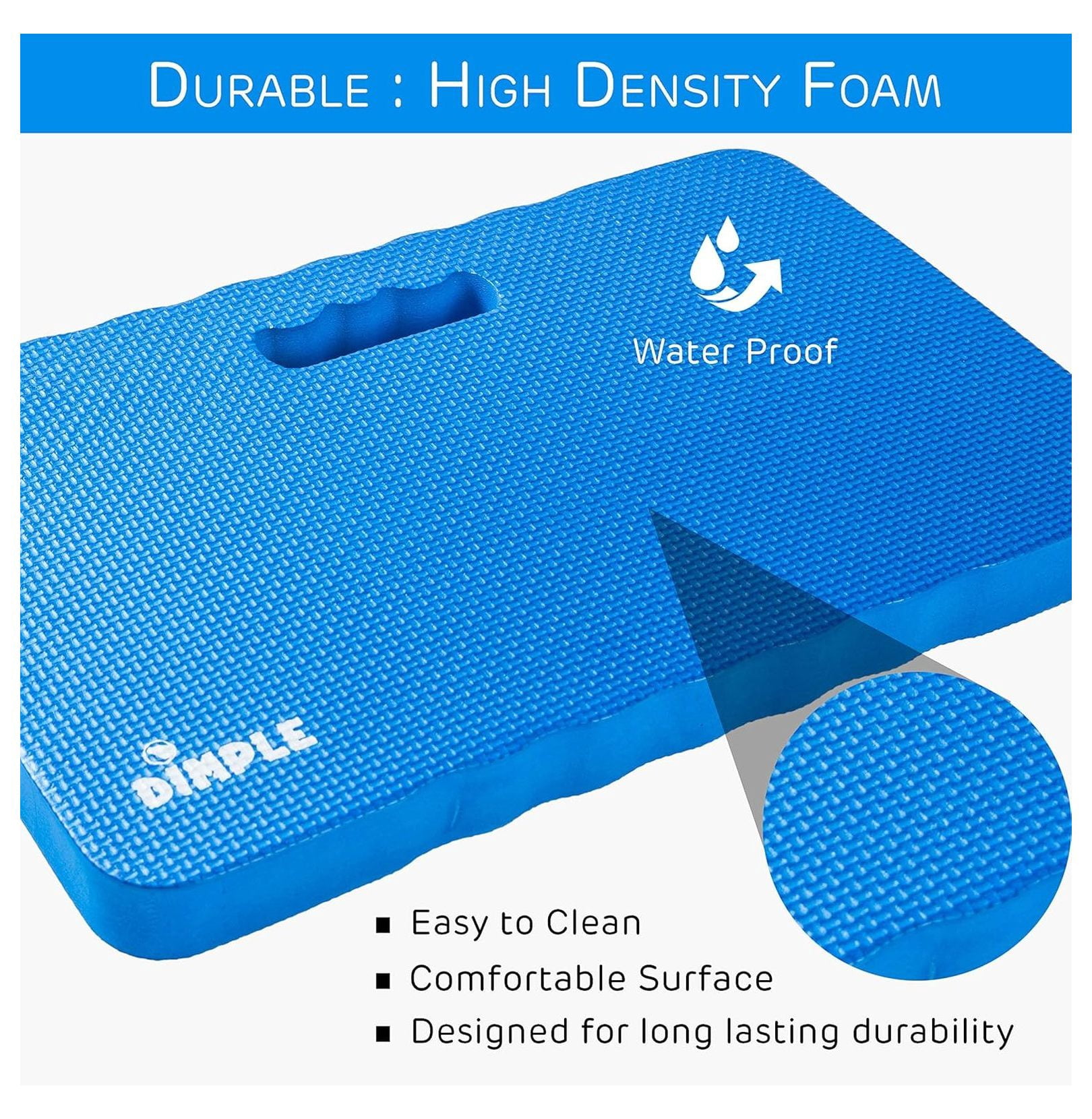 Thick Kneeling Pad | Garden Pad for Gardening | Kneeling Pad for Work | Garden & Bathtub Kneeler for Baby Bath | Kneeling Mat for Exercise & Yoga (XL) 17.8 x 11, Thickest 1-½"(2 Pack, Blue)