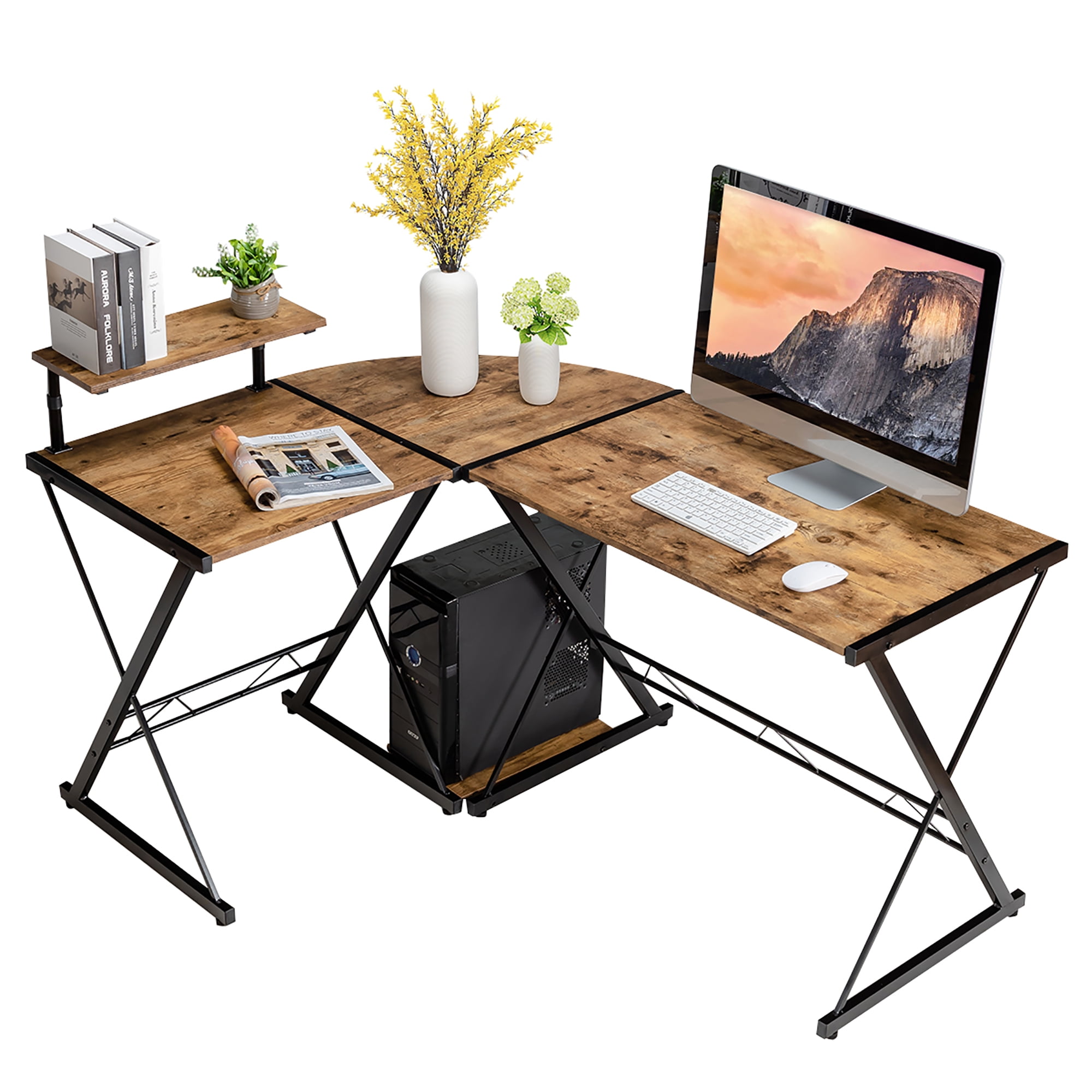 piranha unicorn large reversible corner desk
