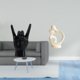 thumbnail image 2 of Estatua de resina con gesto de roca, escultura abstracta moderna creativa, decoración única, adecuada para sala de estar, dormitorio, oficina, regalo., 2 of 8