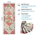 thumbnail image 2 of Pioneer Flower Floral Print Pattern Hot Yoga Mat Towel Non Slip for Hot Yoga - Quick-Drying Yoga Mat Cover with 4 Corner Pockets with Travel Bag - Hot Yoga Towel Non Slip 70"x26", 2 of 6