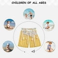 thumbnail image 6 of joogoo Kids Boys Swim Trunks Lemon Ice Cream Beach Board Shorts Drawstring Swimsuit Kid Teen M, 6 of 6