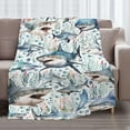 thumbnail image 3 of Shark Blanket Gifts for Boys Girls,Ultra Soft Shark Throw Blanket for Couch Sofa Bed,Shark Ocean Animal Printed Blanket Decor Gifts,Floral Shark Gifts for Turtle Lovers,40"x50"-Kids/Throw Size, 3 of 6