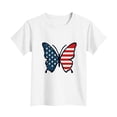 thumbnail image 4 of FAVIPT 4th of July Shirts Girl 250 Years Boys and Girls American Flag Shirt Red White Blue Tshirt Independence Day Tee White,3-4Years, 4 of 6