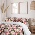 thumbnail image 2 of Ambesonne Springtime Down Alternative Quilt Comforter, Garden Flowers Romantic, Twin, Pistachio Green Blush, 2 of 5