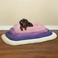 thumbnail image 5 of Sherpa Crate Dog Beds Soft Plush Comfortable Bolster Sides (Small,Lavender), 5 of 5