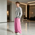 thumbnail image 5 of JFTTX Boys' Baggy Sweatpants Open Bottom Straight Leg Sweatpants for Boys Elastic Waist Drawstring Casual Sweat Pants with Pockets, 5 of 6