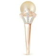 thumbnail image 3 of ANGARA Golden South Sea Cultured Pearl Triple Shank Ring in 14K Rose Gold for Women | June Birthstone, Birthday, Anniversary, Jewelry Gift for Women | Pearl Ring, 3 of 9