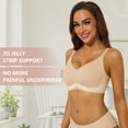 thumbnail image 4 of Womens Seamless Bras No Underwire Push Up Bralettes Full Coverage Comfort Wireless Bra Convertible T Shirt Bras, 4 of 8