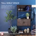 thumbnail image 6 of Best Choice Products Storage Bookshelf for Living Room, Walkway w/ Enclosed Cabinet, Elevated Design - Light Oak, 6 of 7