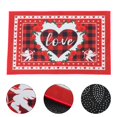 thumbnail image 4 of AMERTEER Valentine Day Elements Rug Household Anti-skid Entrance Mat Printed Mat (Red), 4 of 6