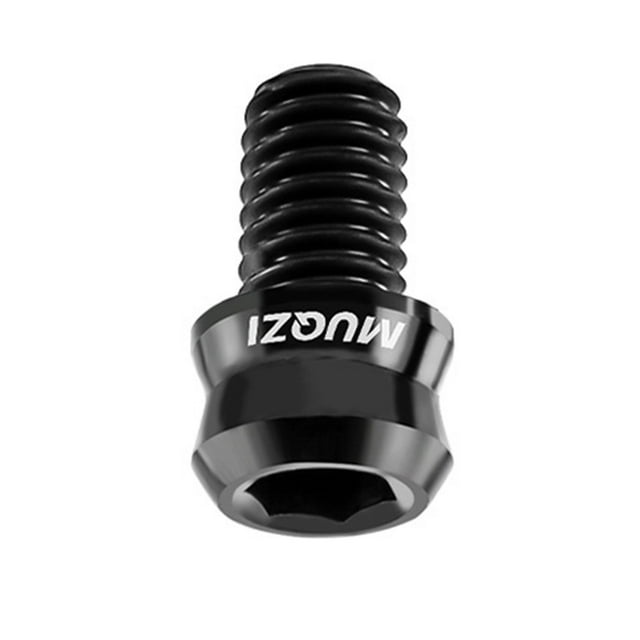 Pernos de Vástago de Bicicleta de Aleación de Titanio, Tornillo de Vástago de Bicicleta, Accesorio de Bicicleta Compacto Portátil, Repuesto para Repar M6x10mm Negro