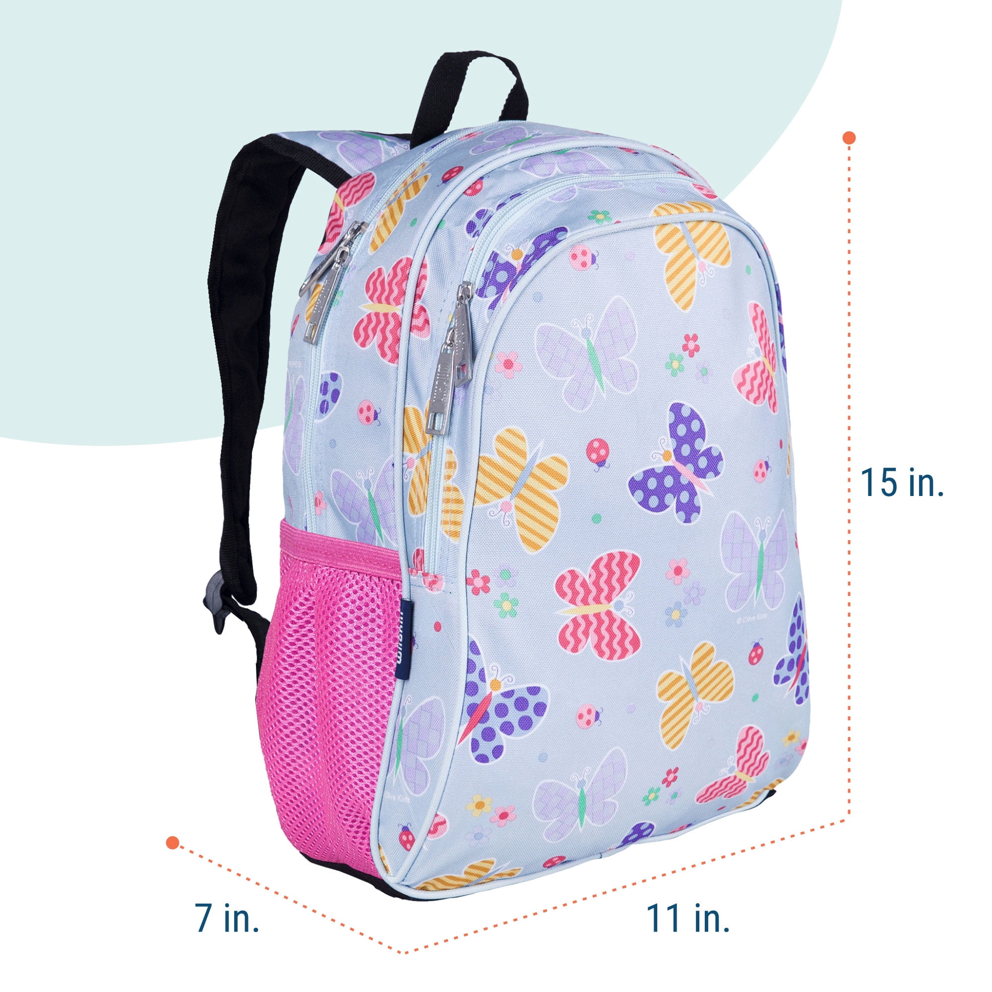 Wildkin Butterfly Garden Sidekick Backpack Blue
