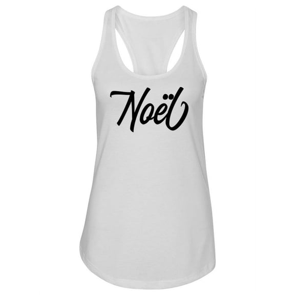 Noel Cursive Script Tank Women -Image by Shutterstock, Female Medium