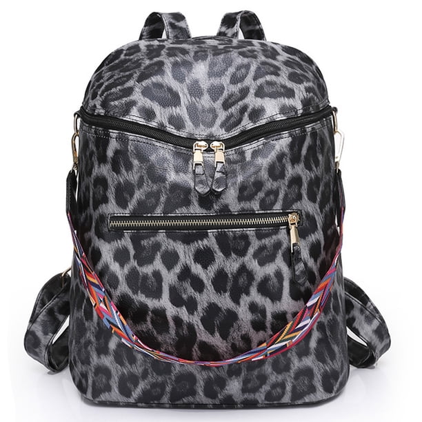 Mochila para mujer, bolso de piel sintética, antirrobo, informal, para hombro, a la moda