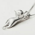 thumbnail image 6 of harmtty Women 925 Sterling Silver Lovely Jumping Cat Pendant Necklace Collar Jewelry, 6 of 7