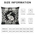 thumbnail image 6 of Nawypu Easter Pillow Covers Buffalo Check Plaid Rabbit Truck Pillow Egg Leaves Wreath Couch Pillow Covers Happy Easter Spring Farmhouse Black and White Decoration for Sofa Couch Room Office Car White, 6 of 6