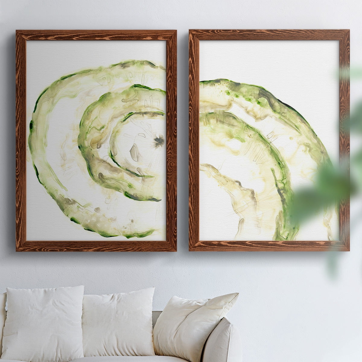 Lichen Halo V - Premium Framed Canvas 2 Piece Set - Ready to Hang