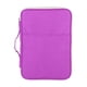 thumbnail image 2 of Carpeta de archivos con cremallera para documentos tamaño A4, organizador de carpetas para ordenador portátil (morado), 2 of 15