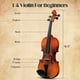 thumbnail image 5 of Kit de Violín Acústico Ktaxon Tamaño 1/4 con Acabado Mate, 5 of 7