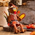 thumbnail image 4 of Realistic Turkey Doll Adorable Fabric Long Legs Thanksgiving Decoration Home Decor, 4 of 8