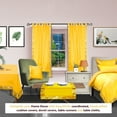 thumbnail image 3 of Lined-Yellow  Tab Top  Sheer Sari Curtain / Drape / Panel   - 43W x 108L - Pair, 3 of 4
