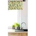 thumbnail image 3 of Ambesonne Tangerine Window Valance, Vintage Mandarins Flowers, 54" X 18", Orange Olive Green, 3 of 3