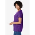 thumbnail image 3 of Woman Within Plus Size Marled Cuffed-Sleeve Tee, 3 of 6