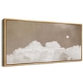 thumbnail image 3 of IDEA4WALL Extra Large Framed Canvas Print Wall Art Cloudy Moon Serene Sky Scene Fine Art Nature Moody Minimal Illustrations Oversized Artwork Relax/Calm for Room Decor - 60"x30", 3 of 5