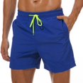 thumbnail image 1 of Pantalones cortos de playa de secado rápido para hombre con bolsillos Adepaton HMHZ325-28, 1 of 7
