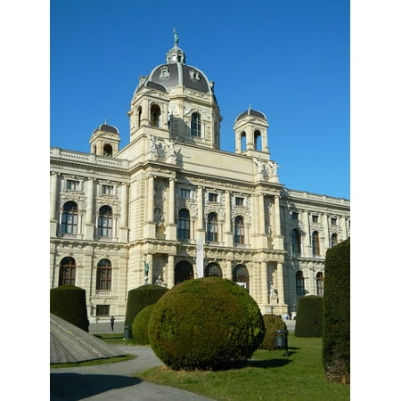 Canvas Print Vienna Front Building Entry Museum Park Stretched Canvas 10 x