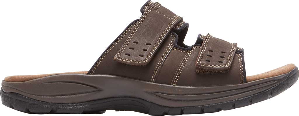 Dunham Newport Slide Dark Brown Leather 