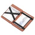 thumbnail image 2 of Men PU Elastic Band Slim Wallet Business Credit Card Holder Bank Card Case Purse, 2 of 4