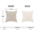 thumbnail image 5 of Floral Throw Pillow Covers 18x18 Set of 2, Flower Print Linen Decorative Pillow Cover Neutral Vintage Decoration Outdoor Cushion Cover Neutral Floral Pillowcase for Sofa Couch Farmhouse Room, 5 of 6